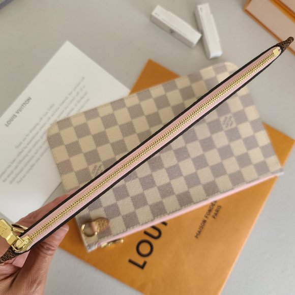 Louis Vuitton Neverfull Pochete Damier Ebene pink - Picture 9 of 15